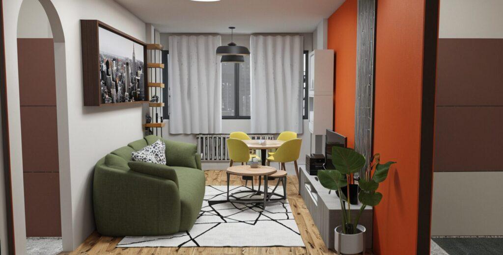 3D-ontwerp woonkamer Madrid door NederVal (woonkamer)