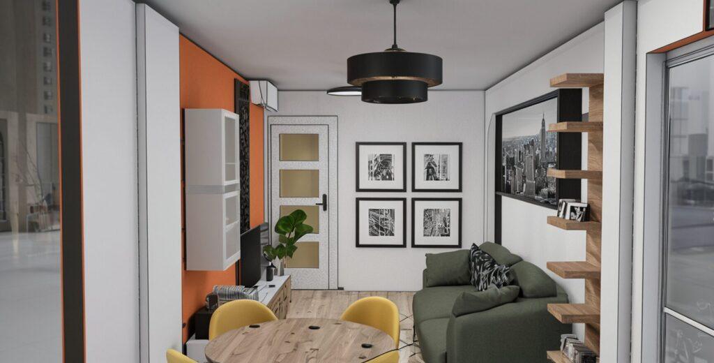 3D-ontwerp woonkamer Madrid door NederVal (woonkamer), beeld 3